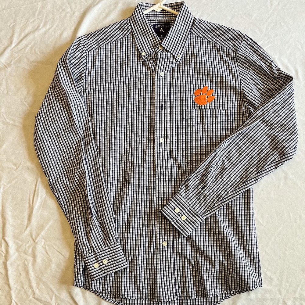 Men’s Clemson Long Sleeve Button Down Shirt